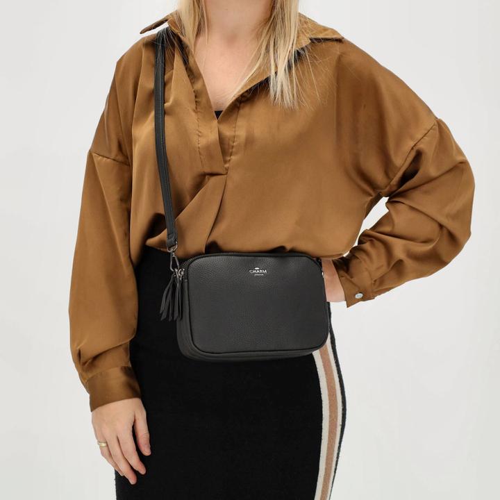 Daniel Ray Charm London New York Crossbody Black