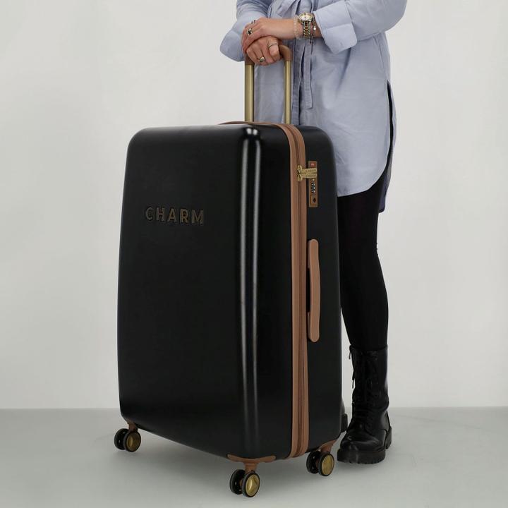 Daniel Ray Charm London Travel Trolley L Zwart