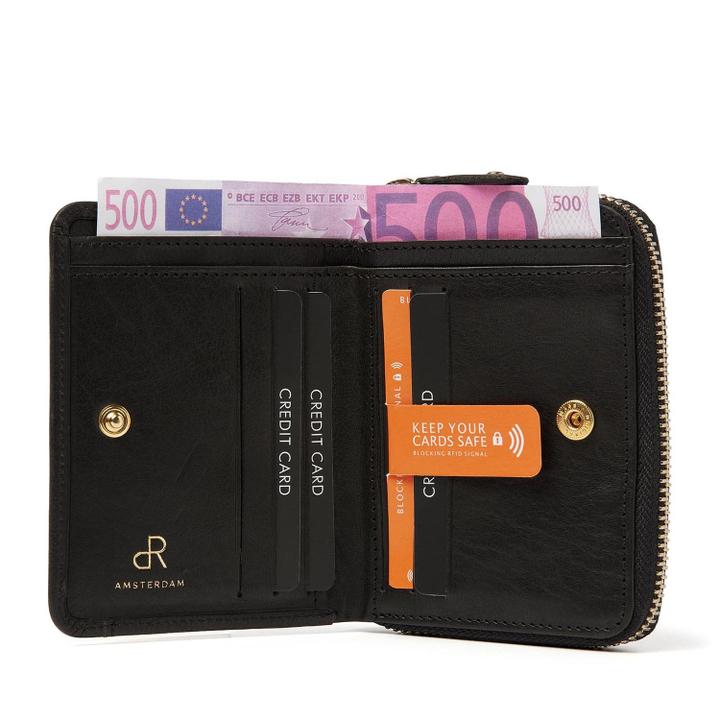 Daniel Ray DR Amsterdam Milan Ladies Wallet Black