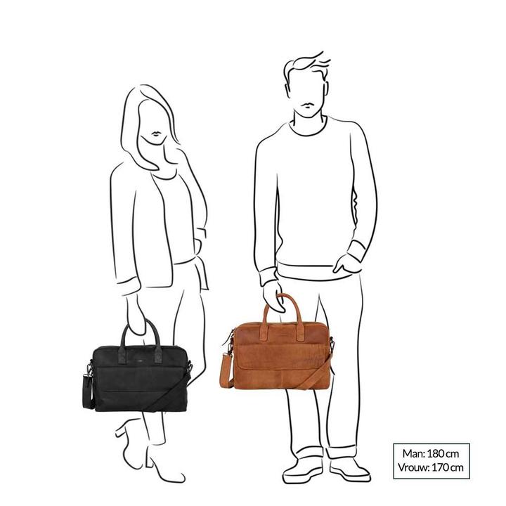 Daniel Ray DSTRCT Wall Street Workingbag 17" Brown