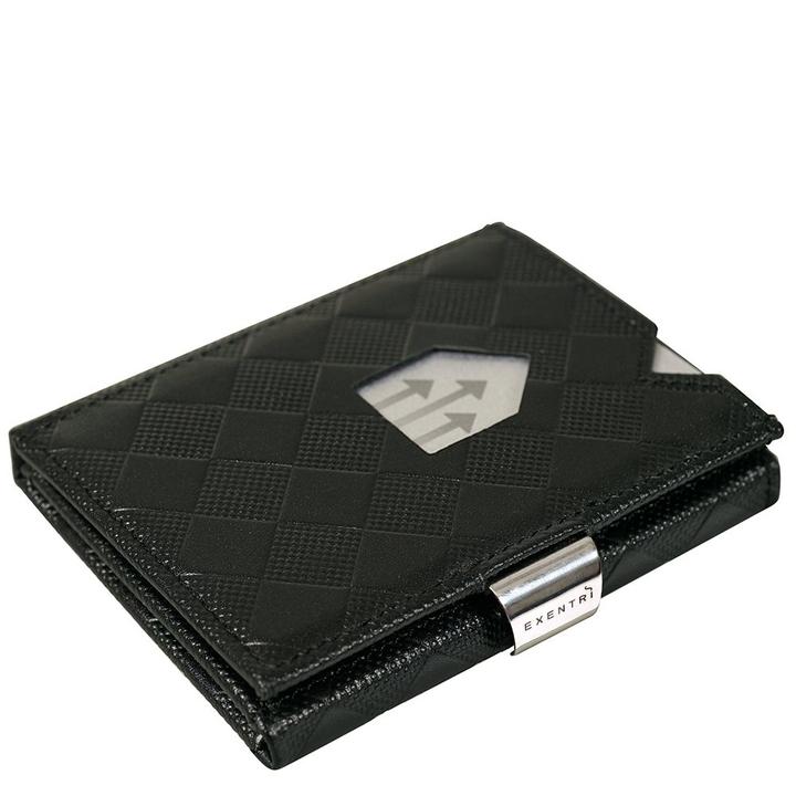 Daniel Ray Exentri Leather Wallet RFID Black Chess