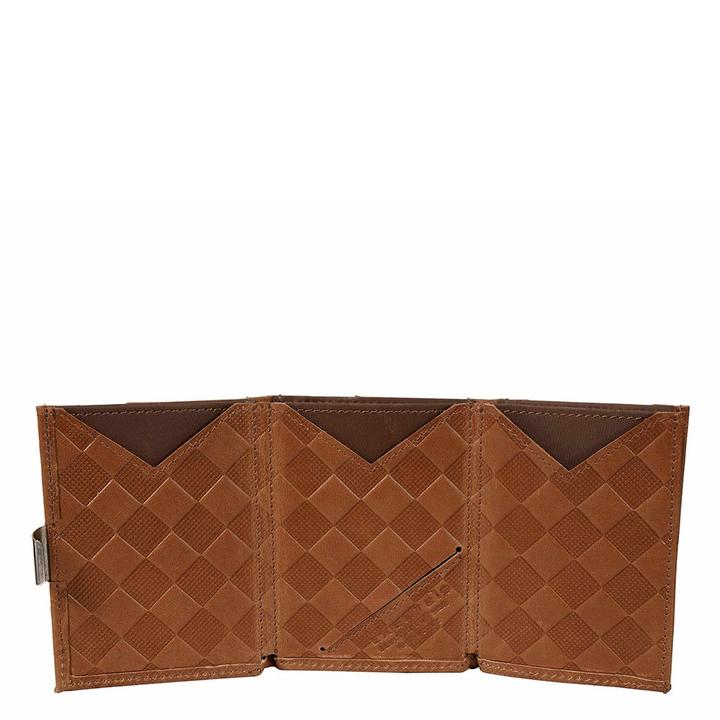 Daniel Ray Exentri Leather Wallet RFID Sand Chess