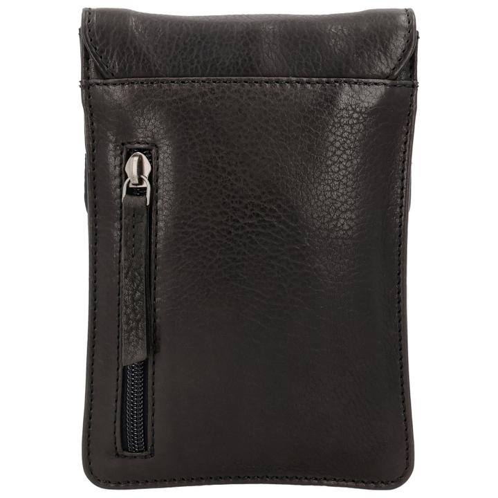 Daniel Ray Hide & Stitches Earth Phonebag Black