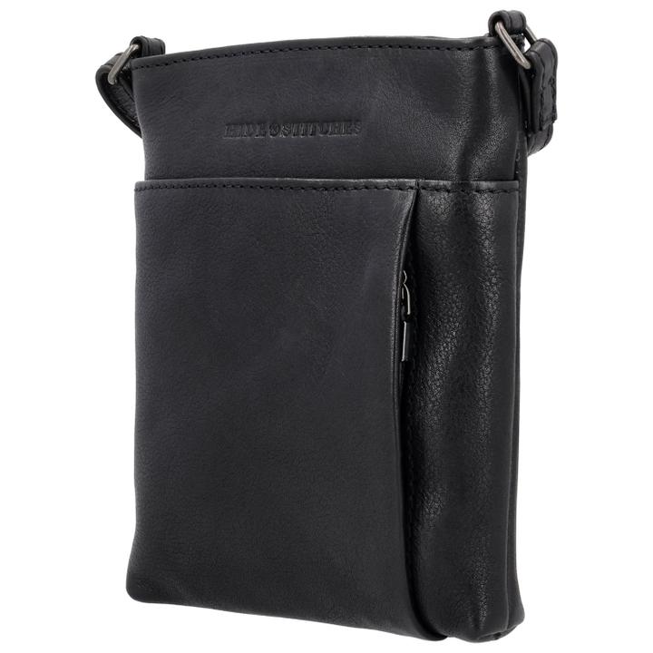 Daniel Ray Hide & Stitches Earth Shoulderbag Black