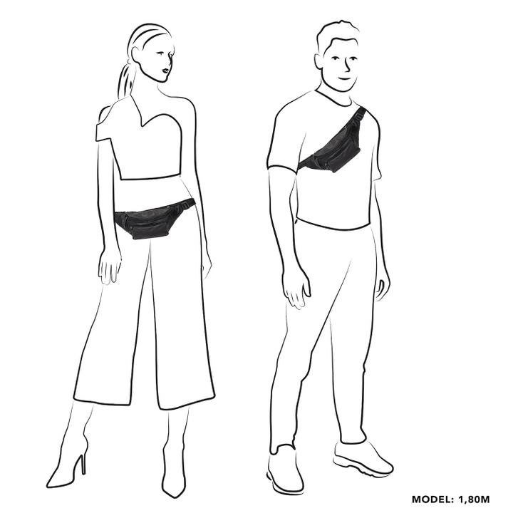 Daniel Ray Hide & Stitches Japura Hipbag Black