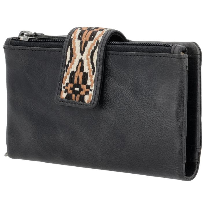 Daniel Ray Hide & Stitches Next Navajo Wallet Black