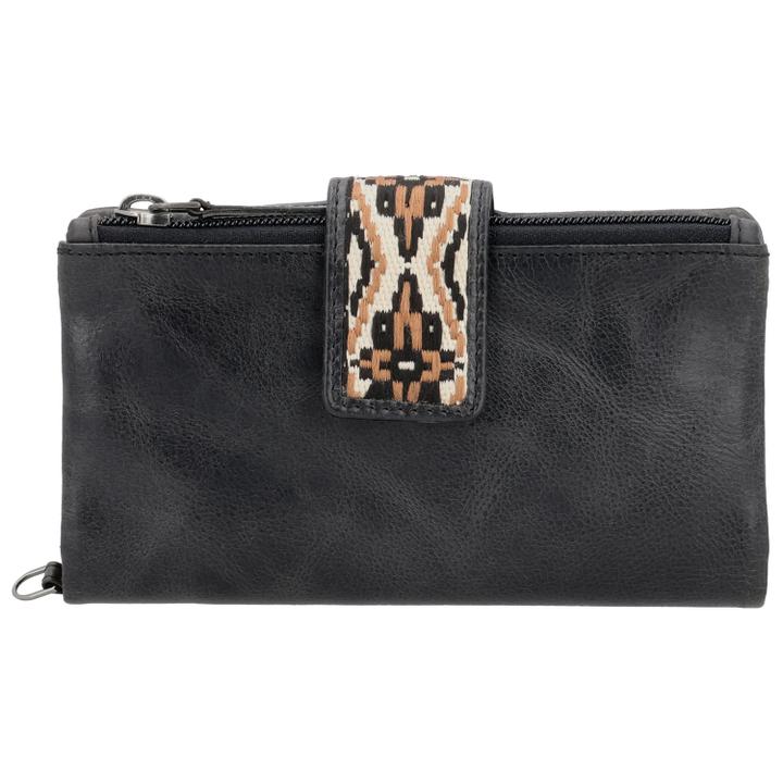 Daniel Ray Hide & Stitches Next Navajo Wallet Black