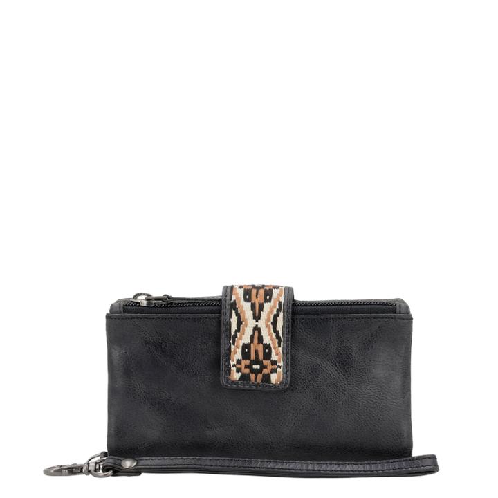 Daniel Ray Hide & Stitches Next Navajo Wallet Black