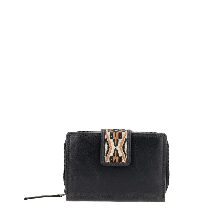 Daniel Ray Hide & Stitches Next Navajo Wallet Black