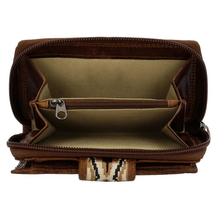 Daniel Ray Hide & Stitches Next Navajo Wallet Brown