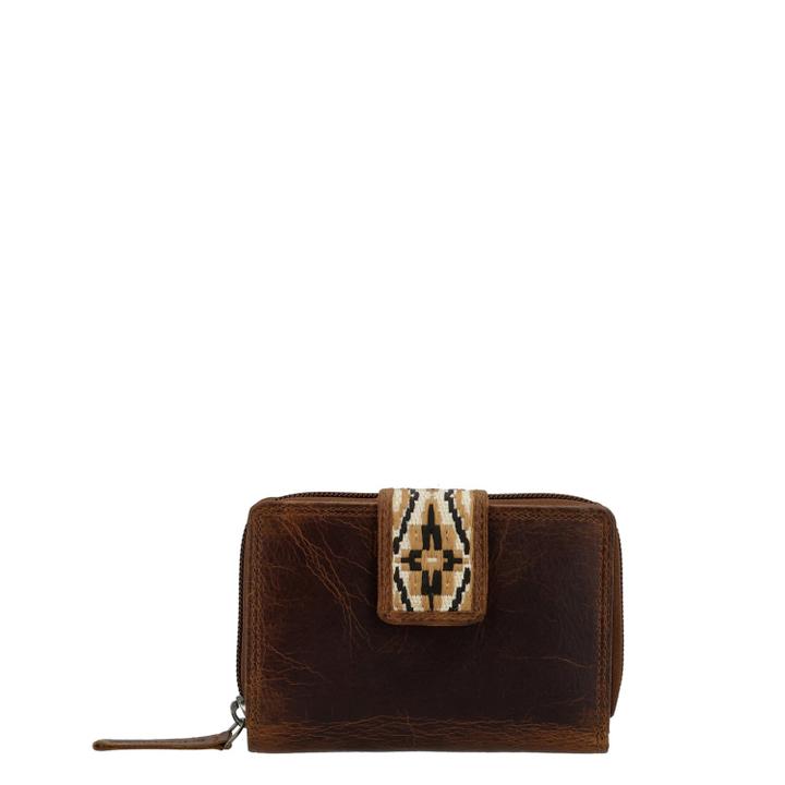 Daniel Ray Hide & Stitches Next Navajo Wallet Brown