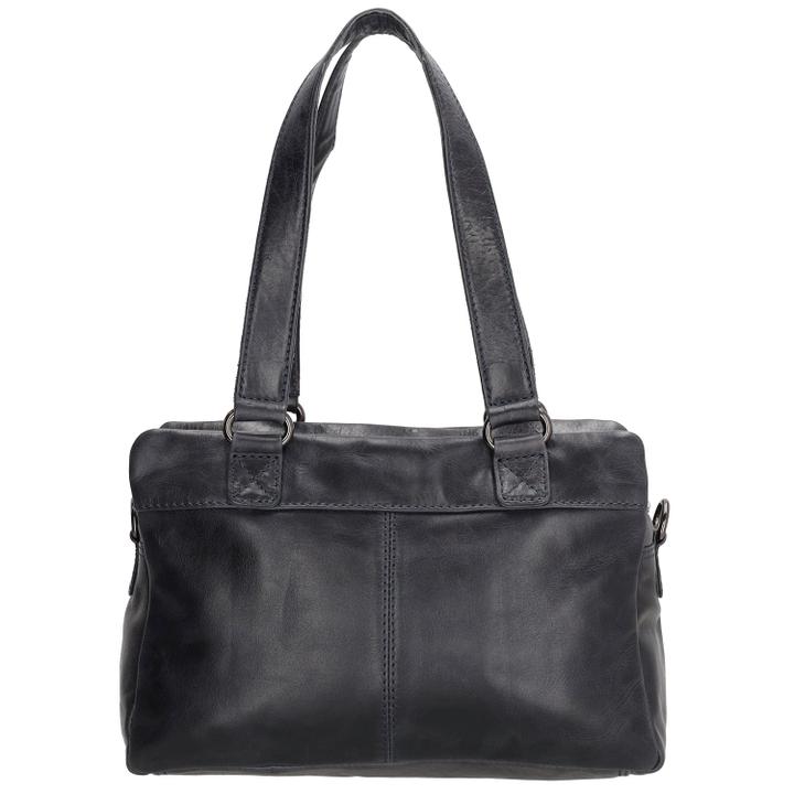 Daniel Ray Hide & Stitches Porto Handtas Donker Navy