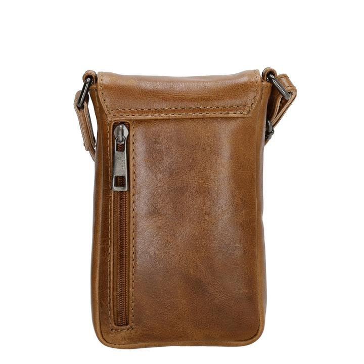 Daniel Ray Hide & Stitches Porto Telefoontasje Bruin