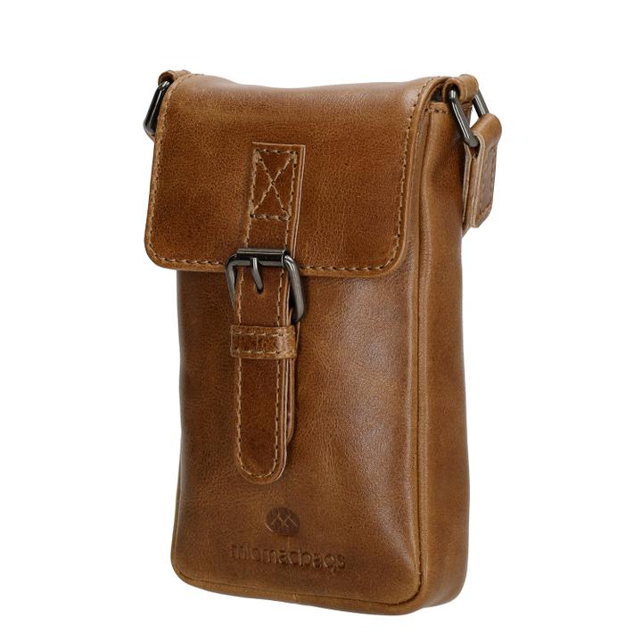 Daniel Ray Hide & Stitches Porto Telefoontasje Bruin