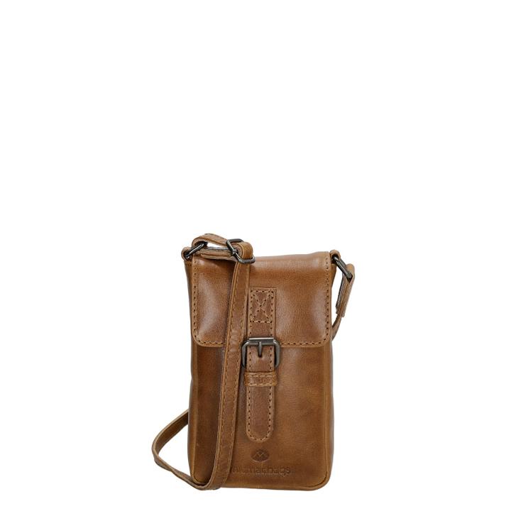 daniel ray Hide & Stitches Porto Telefoontasje bruin