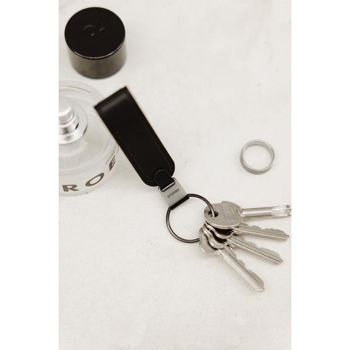 Daniel Ray Orbitkey Loop Keychain Leather Black