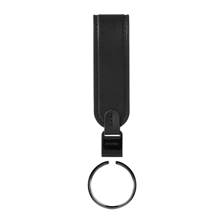 Daniel Ray Orbitkey Loop Keychain Leather Black