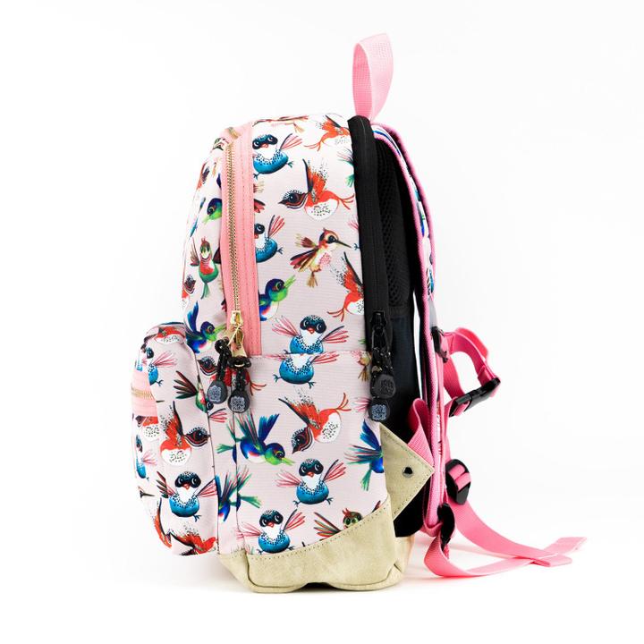 Daniel Ray Pick & Pack Birds Backpack M Soft Pink