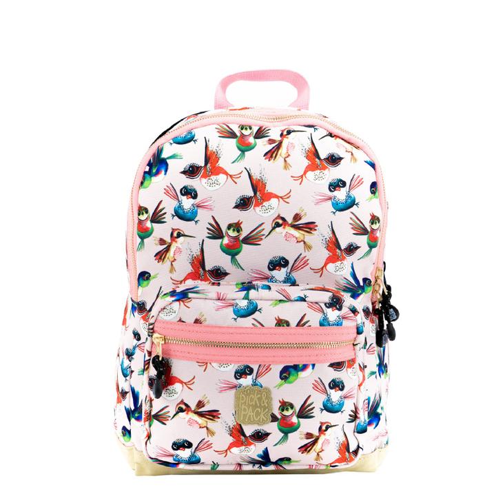 daniel ray Pick & Pack Birds Backpack M soft pink