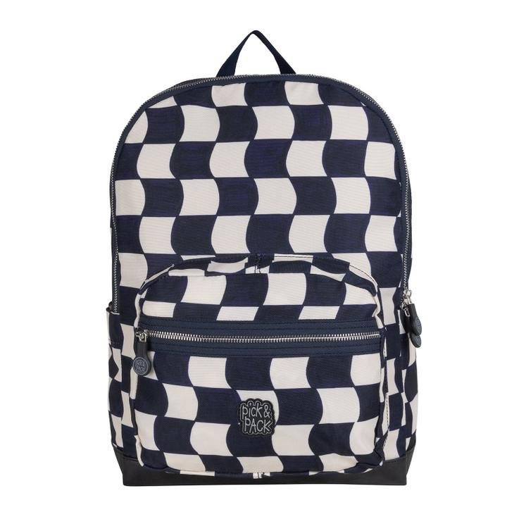 Daniel Ray Pick & Pack Check It Out Backpack L Navy