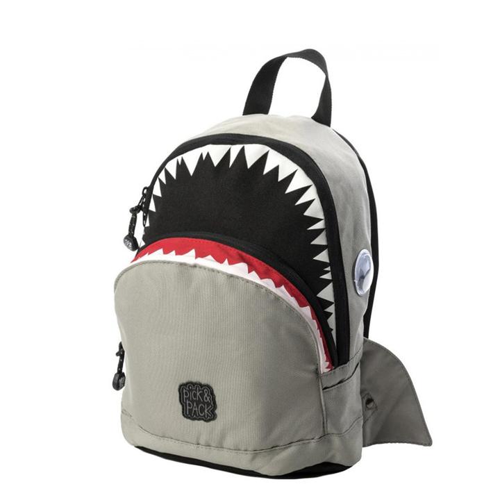 daniel ray Pick & Pack Shark Shape Backpack S grey