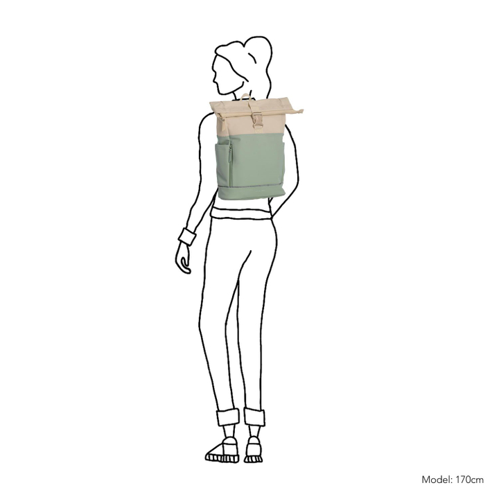 Daniel Ray Daniel Ray Pittsburgh Water-Repellent Backpack Mint/beige