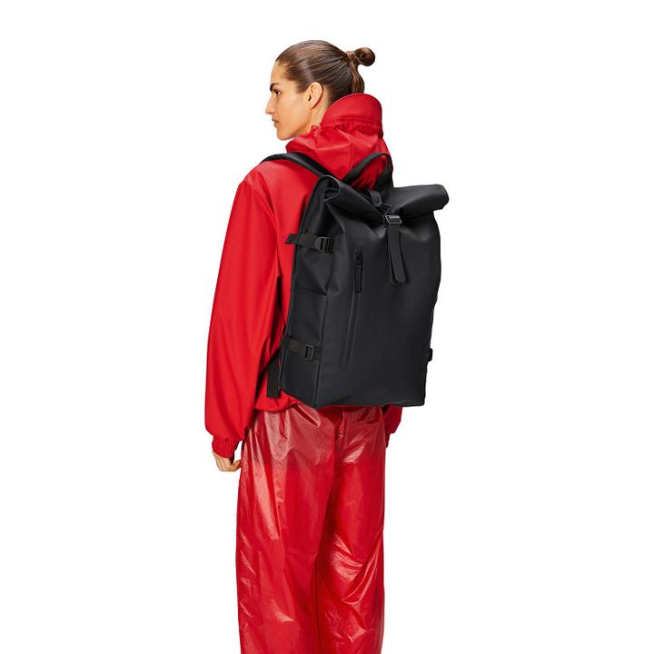 Daniel Ray Rains Rolltop Rucksack Large W3 Black
