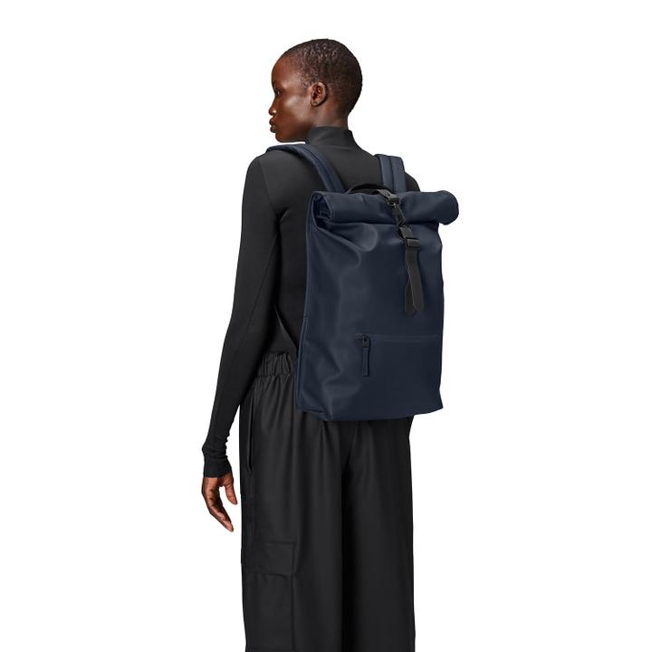 Daniel Ray Rains Rolltop Rucksack W3 Navy