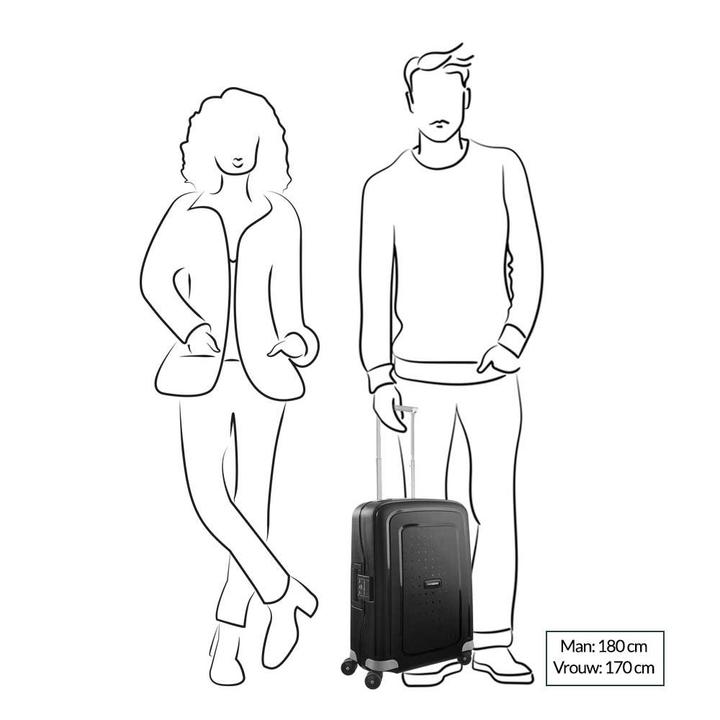 Daniel Ray Samsonite S'Cure Spinner 55 Aqua Blue