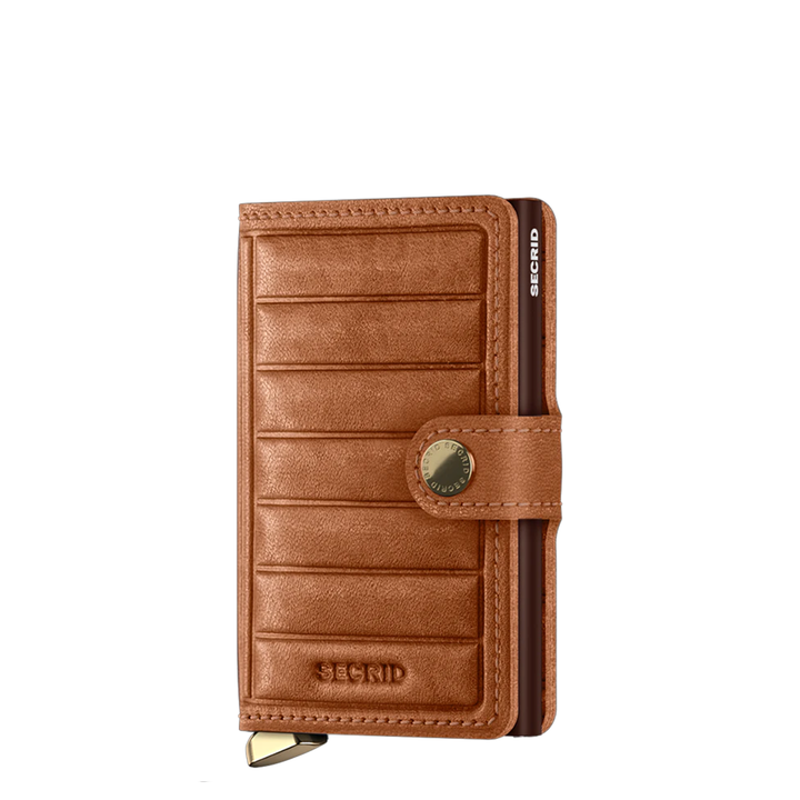daniel ray Secrid Miniwallet Emboss Lines cognac