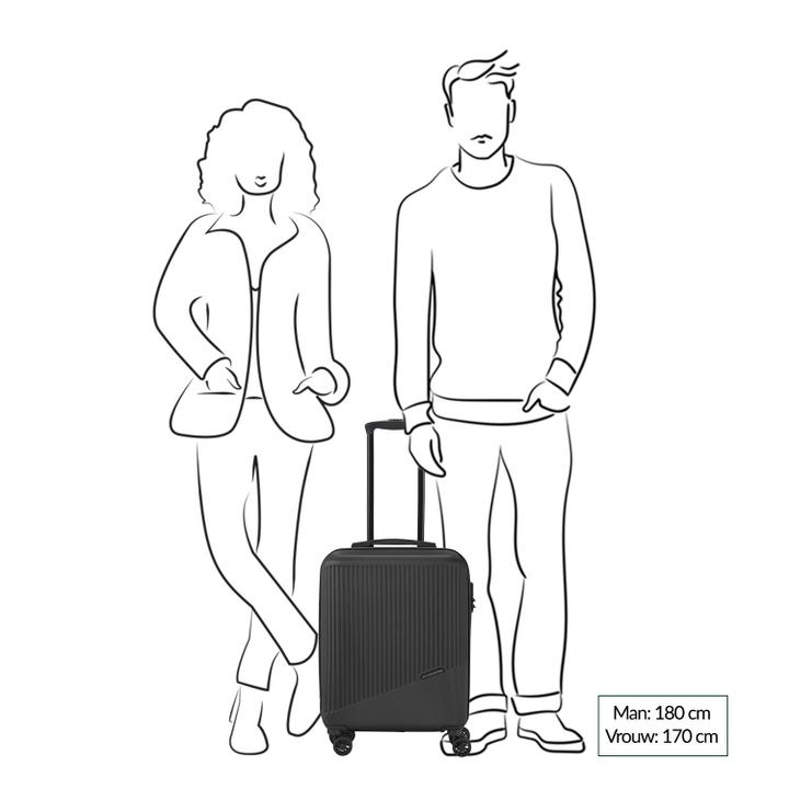 Daniel Ray Travelite Bali 4 Wiel Trolley S Black