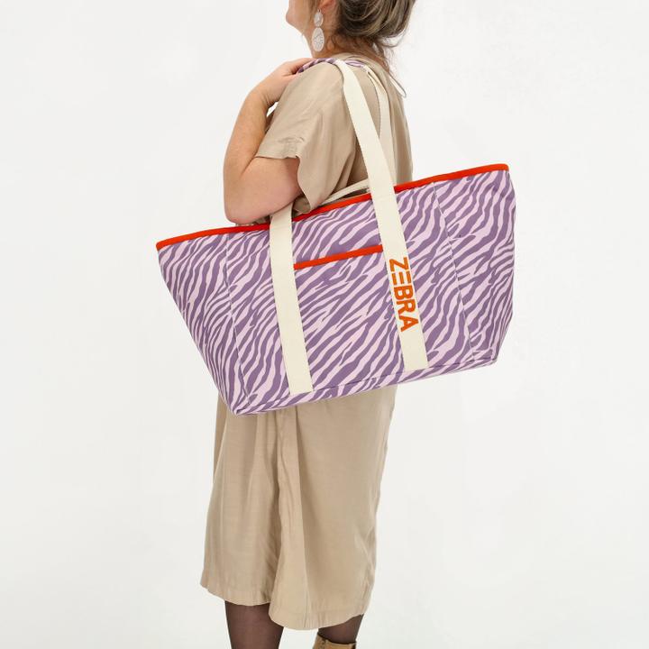 Daniel Ray Zebra Trends Elise Beachbag Lila Zebra