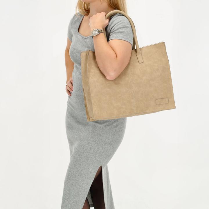 Daniel Ray Zebra Trends Lisa XL Shopper Taupe