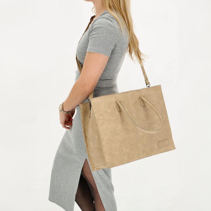 Daniel Ray Zebra Trends Lisa XL Shopper Taupe