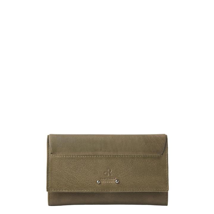 daniel ray dR Amsterdam Tampa Damesportemonnee olive