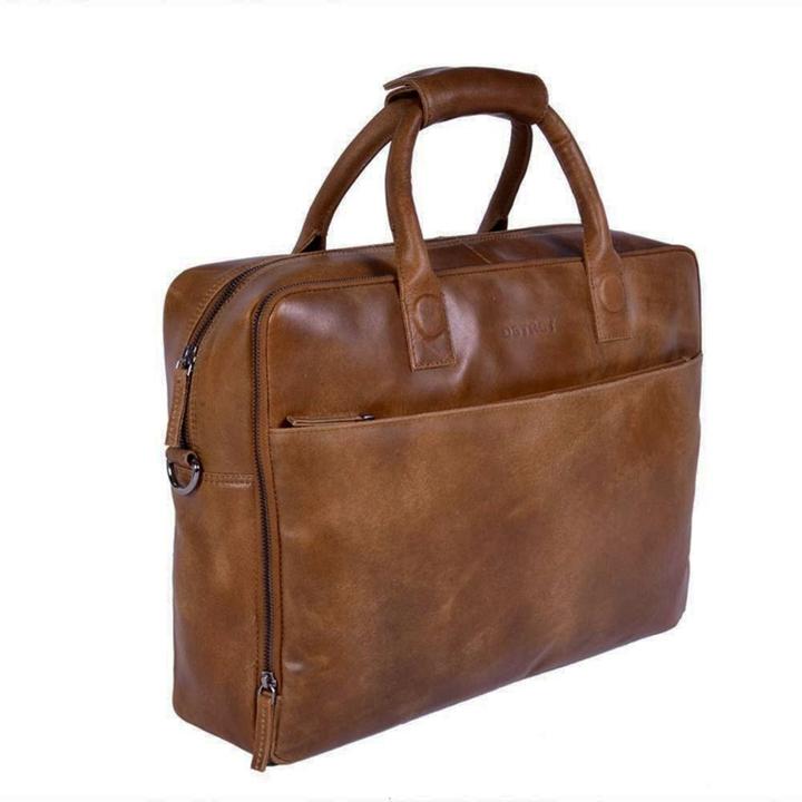 Daniel Ray DSTRCT Fletcher Street Workingbag 17" Cognac2