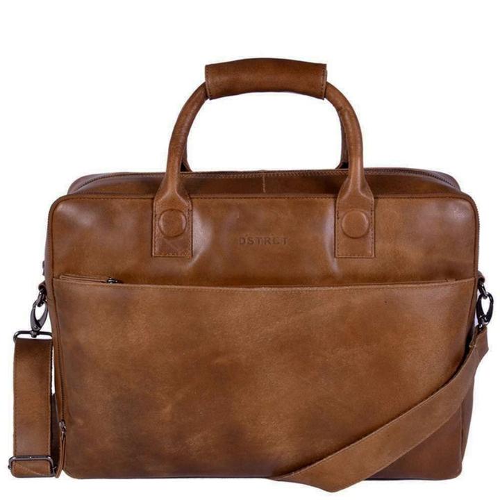 daniel ray DSTRCT Fletcher Street Workingbag 17" cognac2
