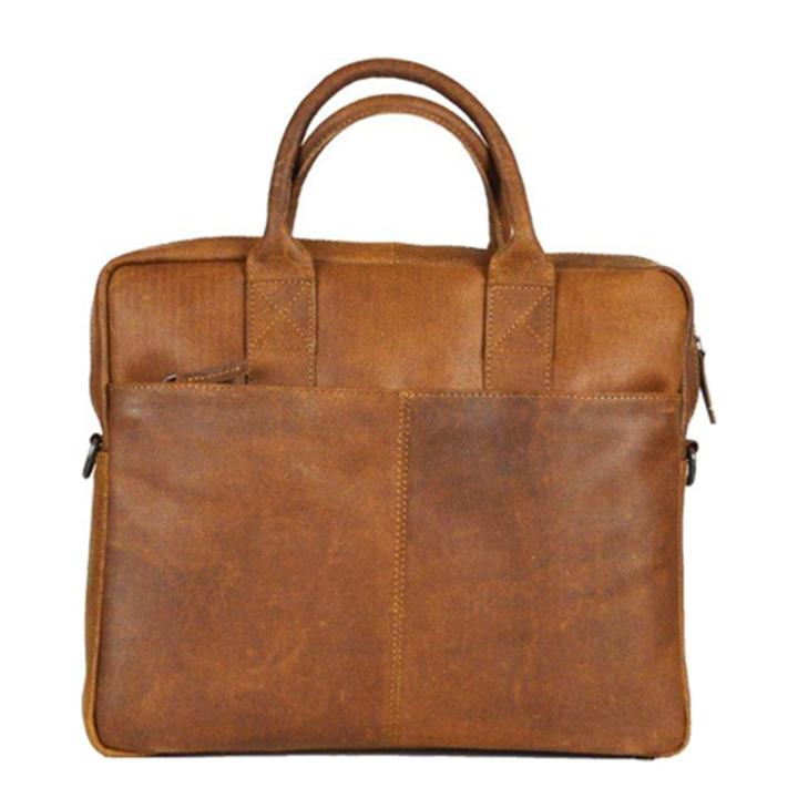 Daniel Ray DSTRCT Limited Single Zip 14'' Laptoptas Cognac