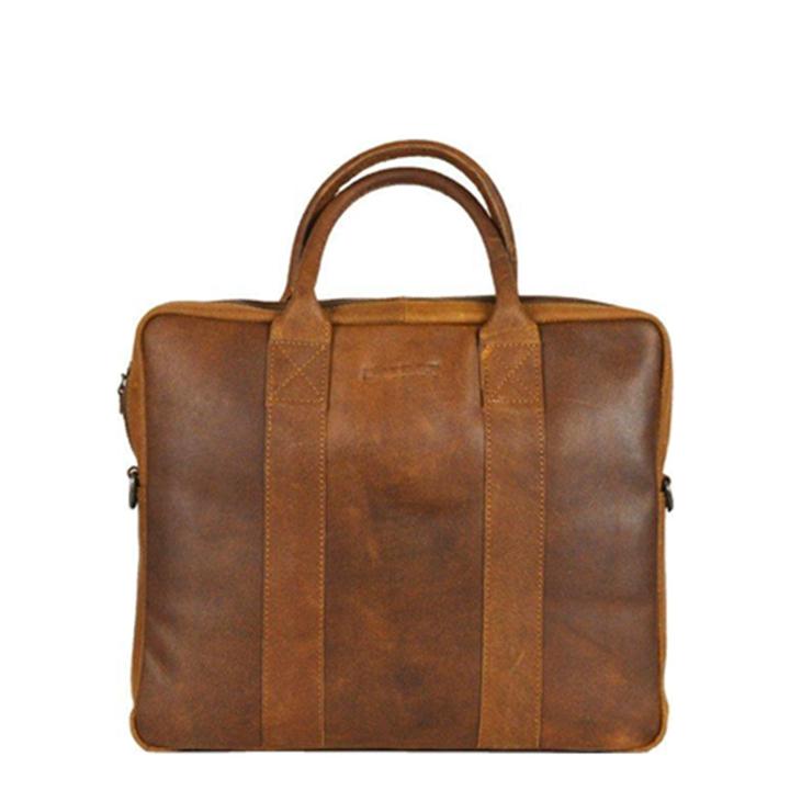 daniel ray DSTRCT Limited Single Zip 14'' Laptoptas cognac