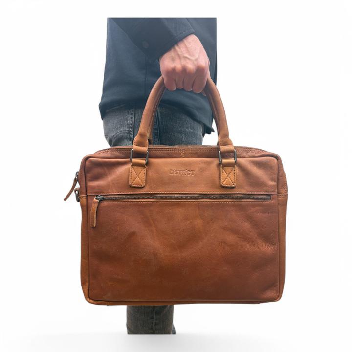 Daniel Ray DSTRCT Preston Park Laptop Workingbag 15.6" Cognac
