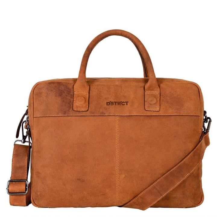 daniel ray DSTRCT Wall Street Workingbag 15.6" cognac