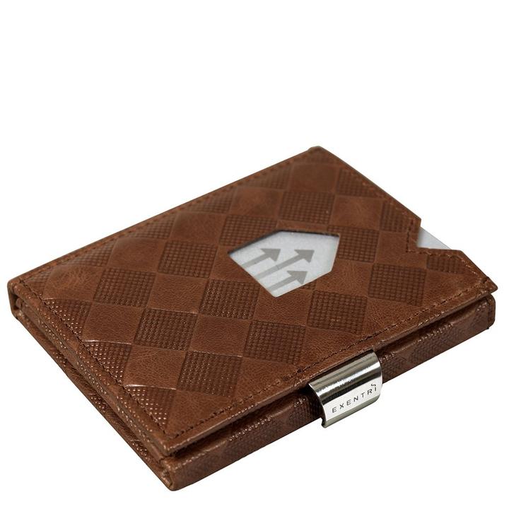 Daniel Ray Exentri Leather Wallet RFID Hazelnut Chess
