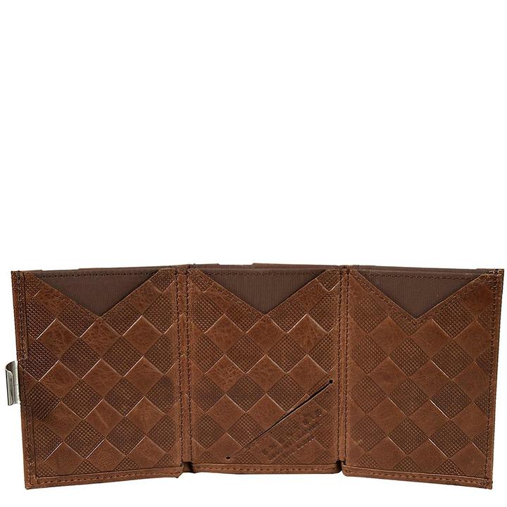 Daniel Ray Exentri Leather Wallet RFID Hazelnut Chess