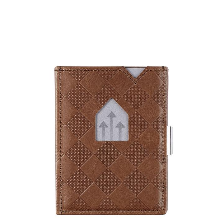 daniel ray Exentri Leather Wallet RFID hazelnut chess