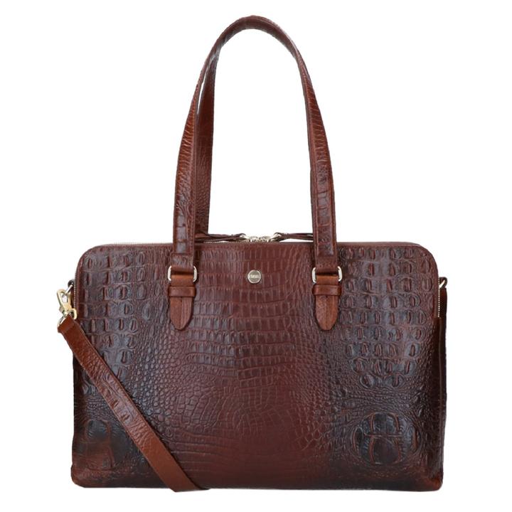 Daniel Ray FMME. Charlotte 15.6 Workingbag Croco Brown