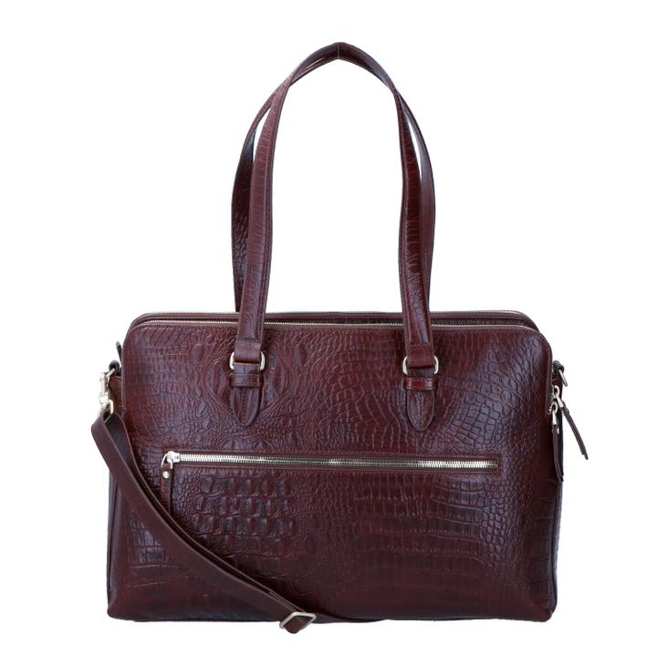 Daniel Ray FMME. Charlotte 15.6 Workingbag Croco Brown