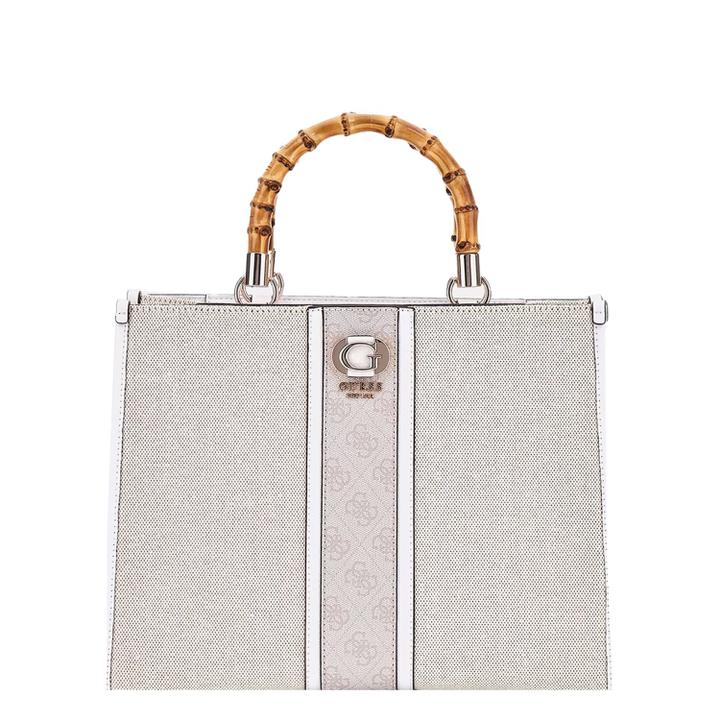 daniel ray Guess Kerima Bamboo 2 Cmprtmnt Tote natural-dove logo