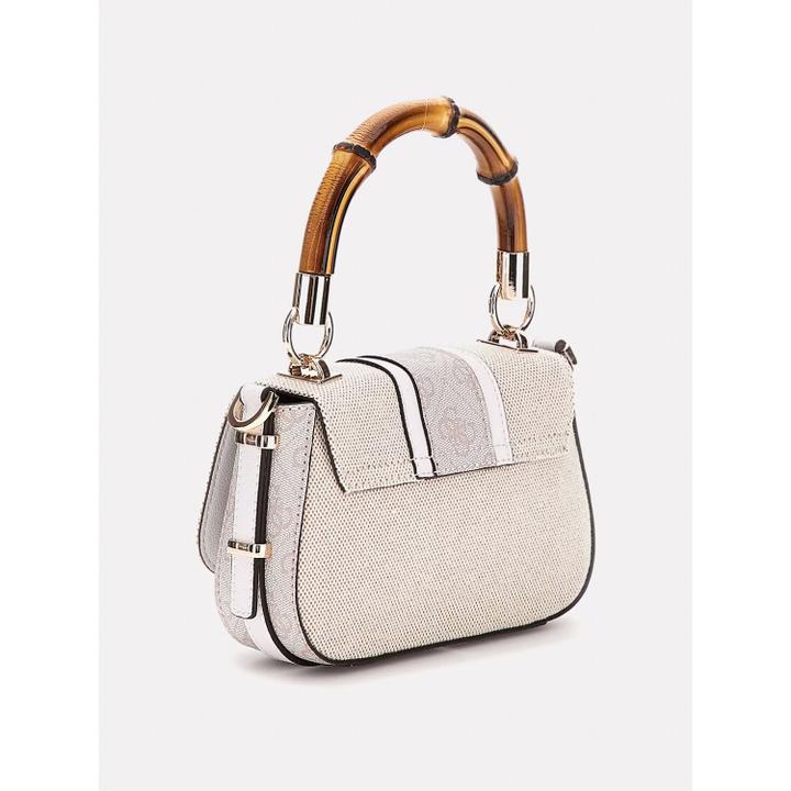 Daniel Ray Guess Kerima Bamboo Mini Tp Hndl Flp Natural-dove Logo