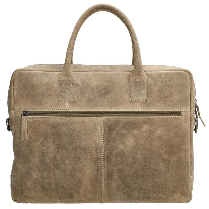 Daniel Ray Hide & Stitches Idaho Enchant Laptoptas Donkerzand