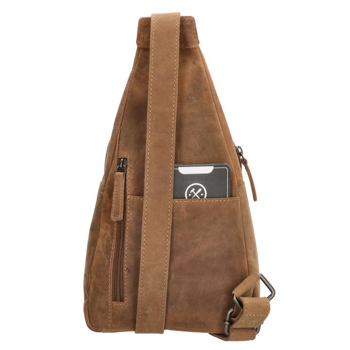 Daniel Ray Hide & Stitches Idaho Radiant Schoudertas Bruin